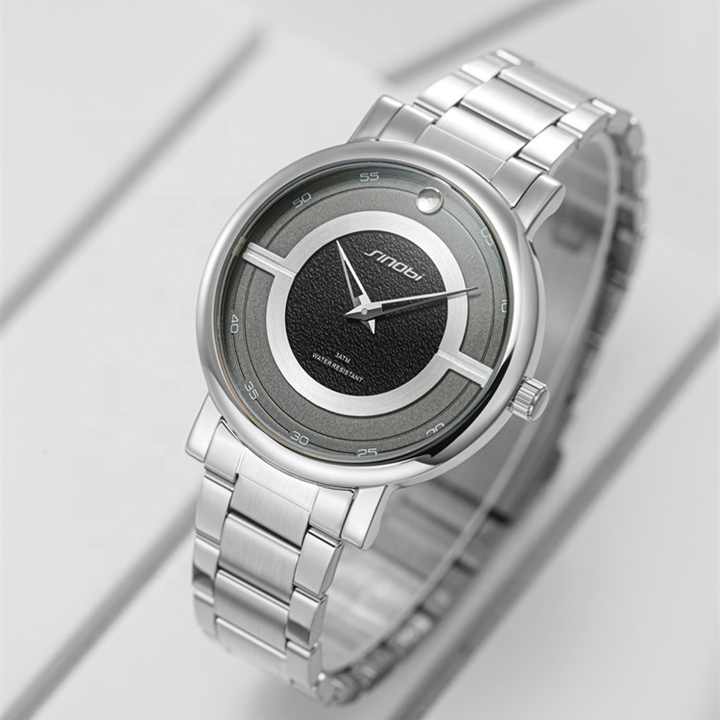 Waterproof Classic Stainless Steel-ساعة يد كوارتز كلاسيكية
