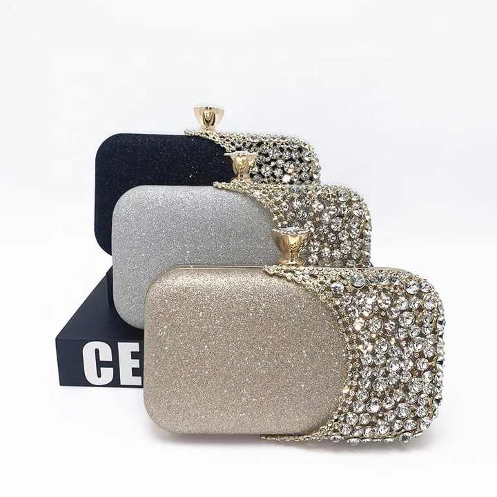 Luxury Diamond Studded Women's Handbag, Latest Luxury Diamond Studded Women's Handbag, Crossbody Chain, Evening Bag for Ladies