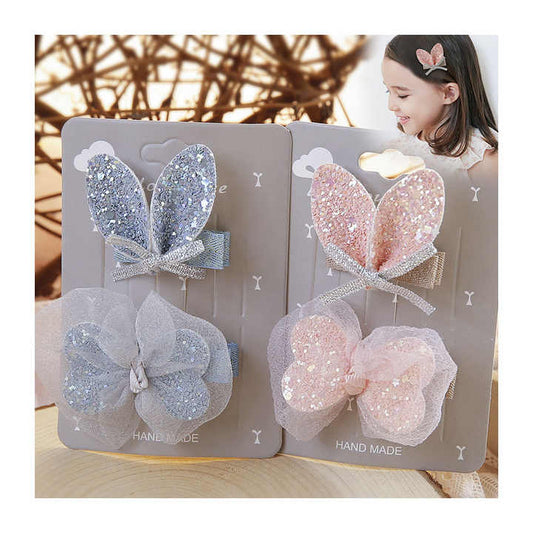 مجموعة من دبابيس الشعر الشبكية  set Wholesale Cartoon Mesh Knot Bow