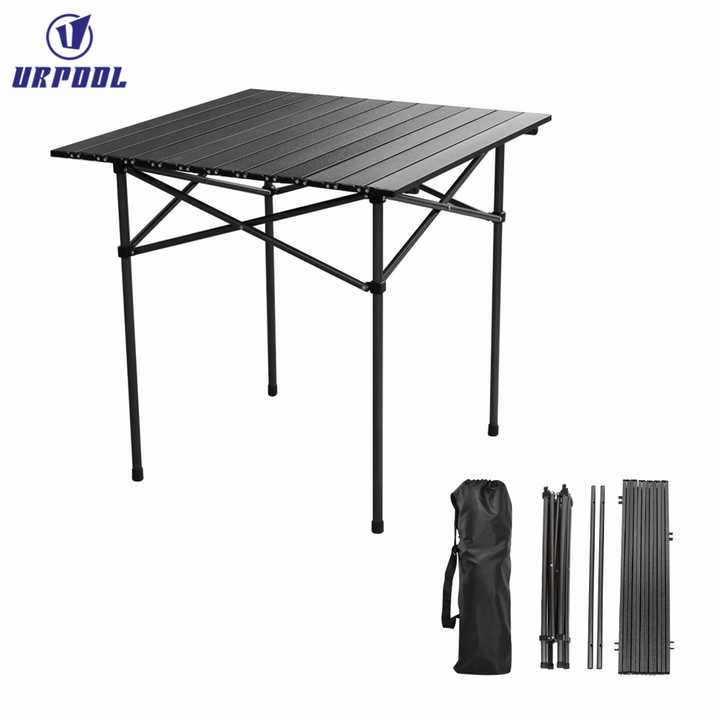 Outdoor garden furniture table, folding camping table. 