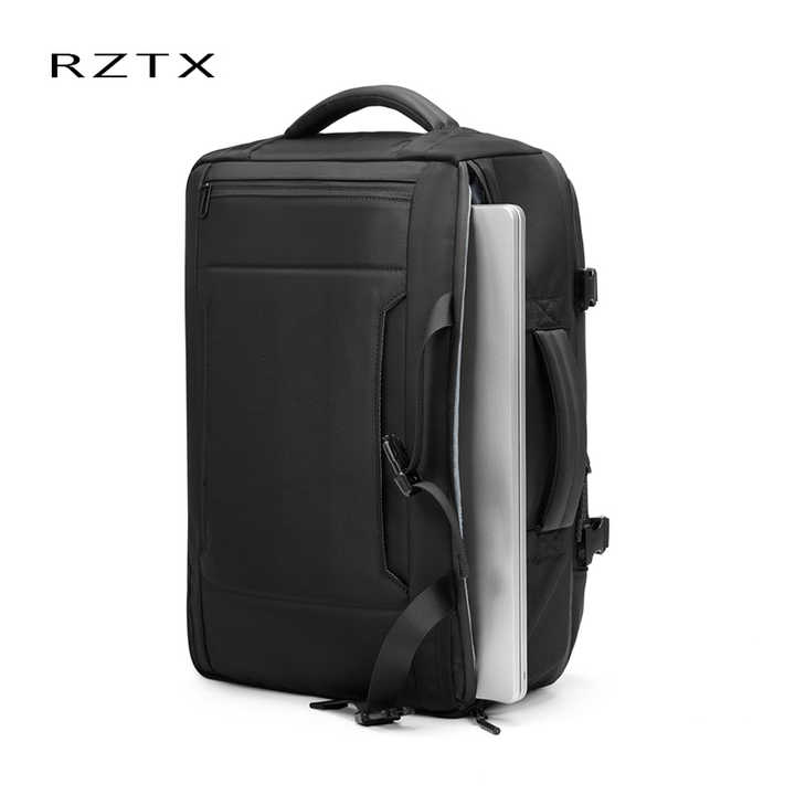 Black Men's Expandable Multifunctional Outdoor Backpack 