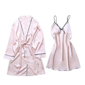 Plus Size Satin Pajamas Clothing 
