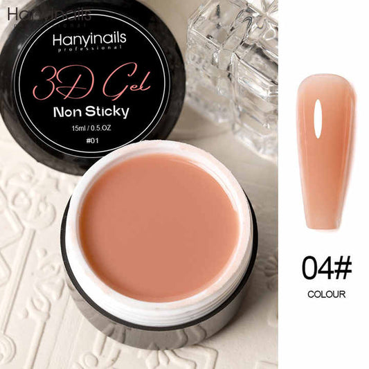 3D Gel Nail Extensions Non-Stick UV Gel Customizable Nails 