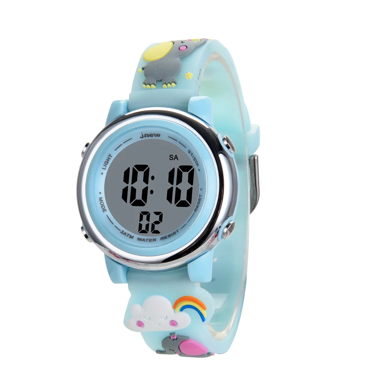 Waterproof backlit children's watch 