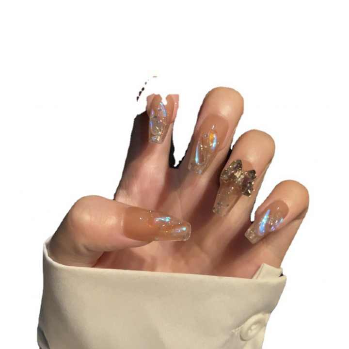 Acrylic Nails Press on أظافر أكريليك طويلة ومتوسطة