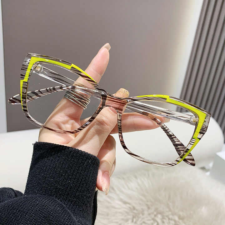 Fashion Cat Eye Women's Color Contrast 