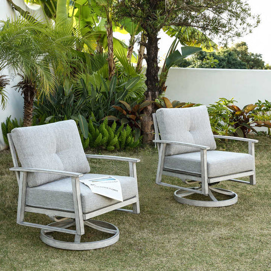 2-piece aluminum chair set 