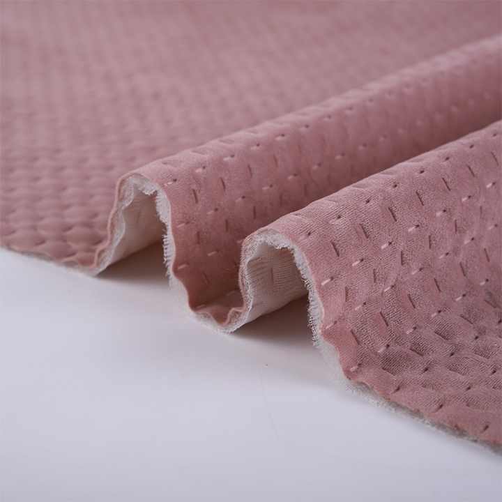 Dutch Velvet Ultrasonic Embossed Cross-قماش مخملي هولندي