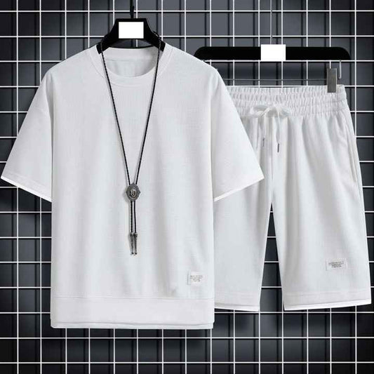 طقم شورت رجالي رياضي ترفيهي مقاسات