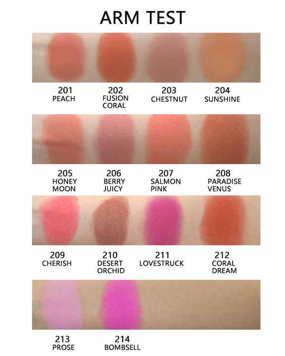 Wholesale Low MOQ Custom Blush Vegan Cruelty Free Pressed Private Label Blush Pink Cheek Makeupبيع بالجملة أحمر خدود منخفض موك مخصص أحمر خدود نباتي خالي من القسوة مضغوط العلامة الخاصة أحمر خدود وردي الخد ماكياج