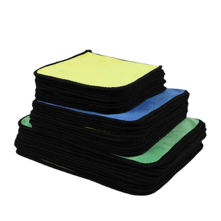 Factory wholesale double fleece car towel thick coral fiber 