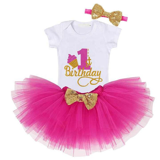 Baby Girl First 1st Birthday Party Tutu-فساتين توتو لحفلات