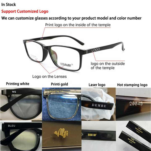 Unisex TR90 Glasses, Blue Light Blocking Glasses, Square Glasses, Computer Frame, with Packaging 