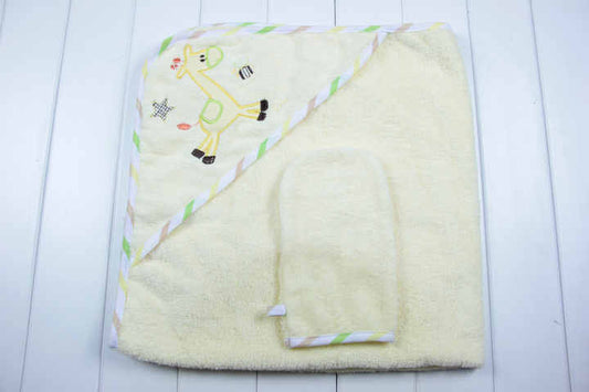 Baby Bath Towel Poncho-منشفة أطفال بغطاء رأس