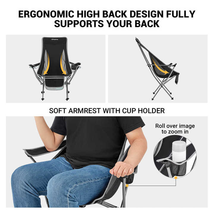 Lightweight, compact and lightweight 7075 armchair 