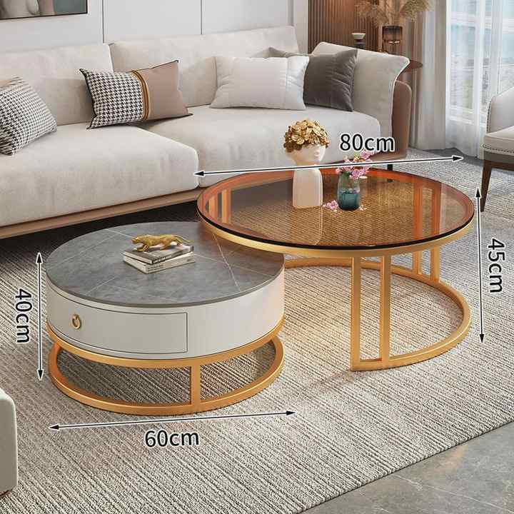 Luxury light coffee table. 