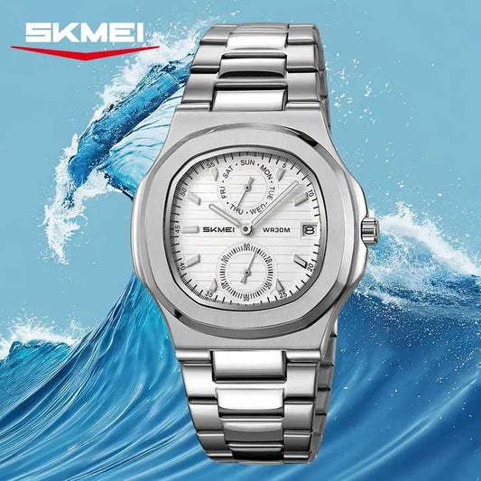 ساعة يد رجالية مقاومة للماء بحركة كوارتز . Skmei 2423 Men's Waterproof Quartz