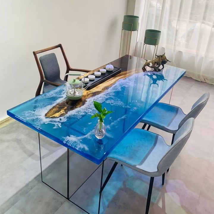 Modern Design Epoxy Wood Table 