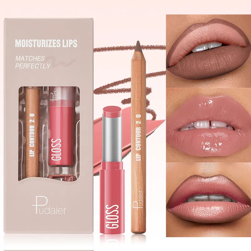 مكياج الشفاه كومبو - Lip makeup combo
