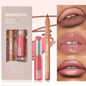 مكياج الشفاه كومبو - Lip makeup combo