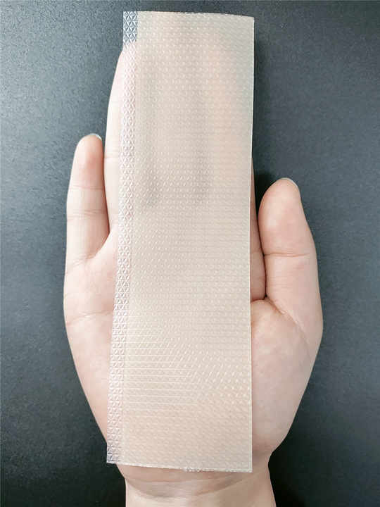 Silicone and gel adhesive bandage for scar rejuvenation. 