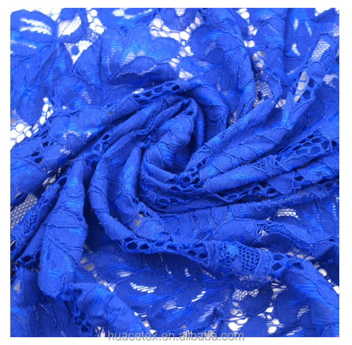 Lace Fabric for Garment قماش دانتيل قطني بنقشة أوراق الشجر