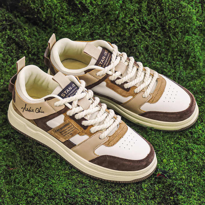 أحذية رياضية كاجوال للرجال للمواسم الأربعة جيدة . Men's Casual Sneakers Four Seasons Breathable Low Top