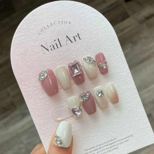 Custom High Quality-أظافر صناعية ماسية