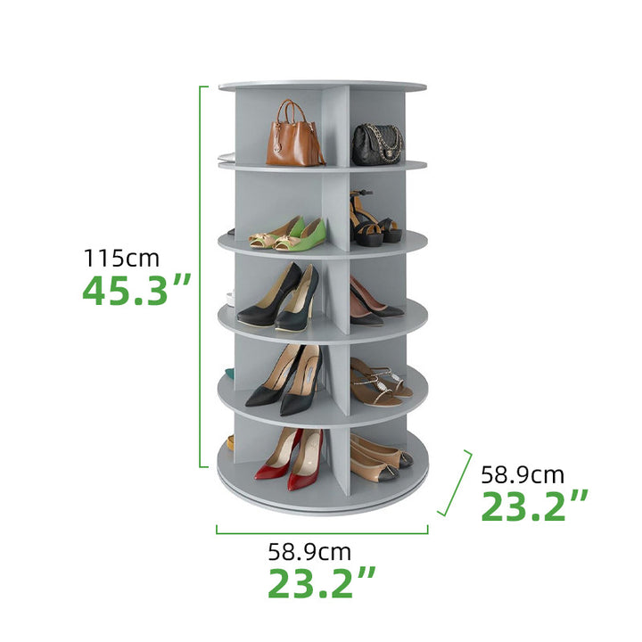 Custom Space Saving Rotating Shoe Rack-رفوف أحذية دوارة