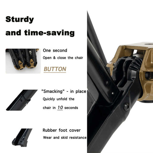 كراسي صيد وتخييم شاطئية خفيفة الوزن قابلة  . Ultralight Aluminum Folding Lightweight