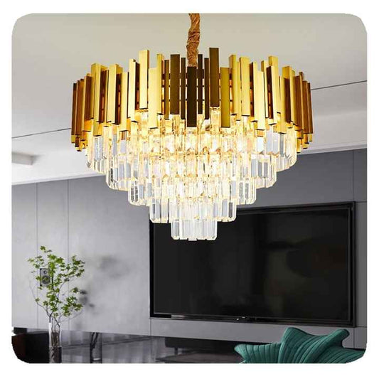 Crystal chandelier interior lighting 
