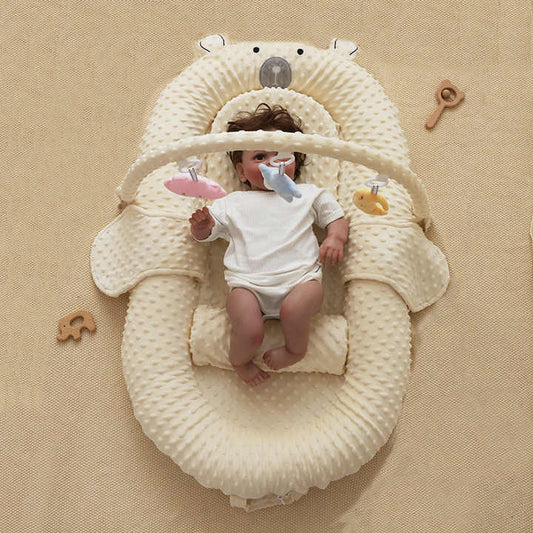 Best Selling Baby Carrier Nest Newborn Silk Filling Cotton Washable Baby Chairs with Toy Rack 