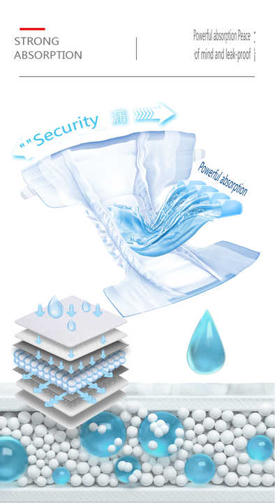Wholesale Top Quality M Size Disposable-حفاضات أطفال عالية