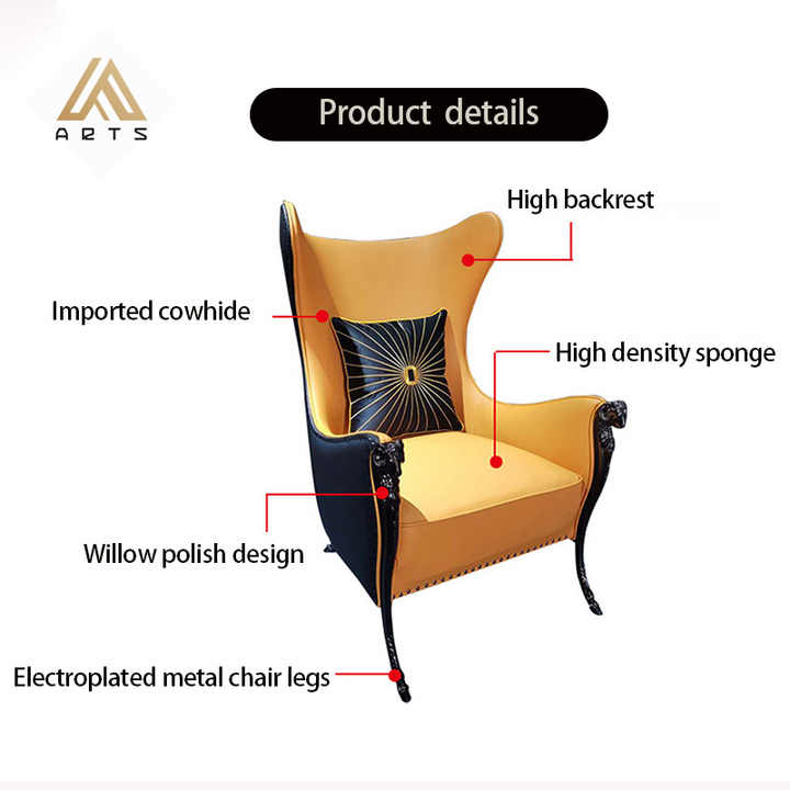 Luxury single sofa from Chinese factory 