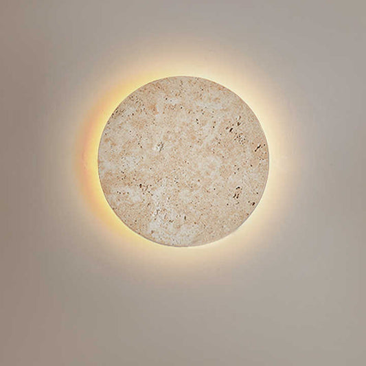 Yellow stone wall lamp- 