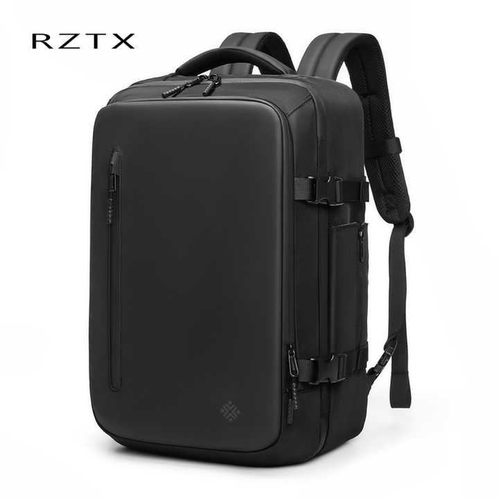 Black Men's Expandable Multifunctional Outdoor Backpack 