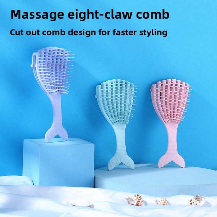 Fashion Scallop Massage Styling Comb-مشط تدليك وتصفيف