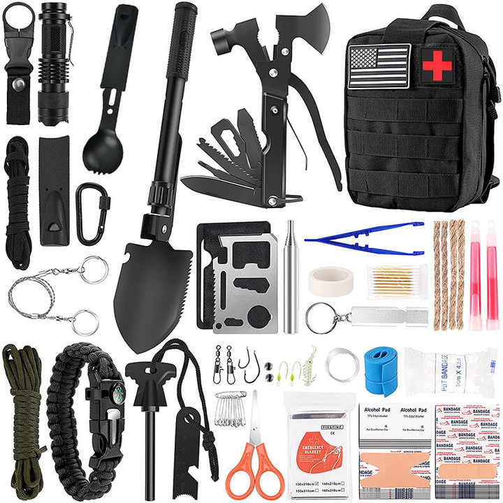 Outdoor Camping Equipment, Multifunctional Survival . معدات تخييم خارجية، مجموعة أدوات بقاء متعددة الوظائف، تسلق