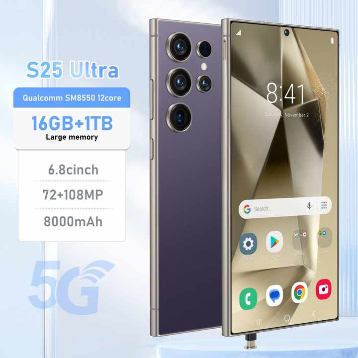 2025 New Original S25 Ultra 5G Smartphone 6.8-Inch Android New Original S25 Ultra 5G Smartphone with HD Display 
