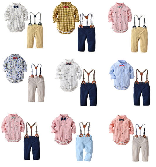 Spanish linen children's formal suits for children 