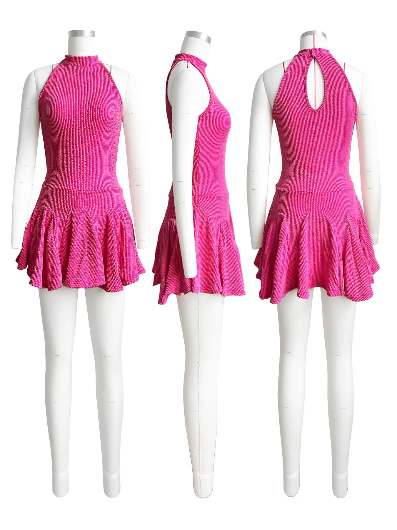 Women's short elastic dress 