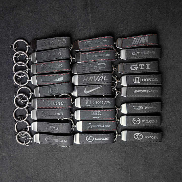 Wholesale Car Accessories Luxury Brand Car Logo Swedish Key Lanyard Key Ring for M AMG Sline BMW Mercedes Benz Toyota 