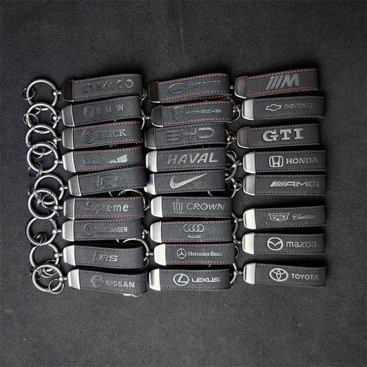 Wholesale Car Accessories Luxury Brand Car Logo Swedish Key Lanyard Key Ring for M AMG Sline BMW Mercedes Benz Toyota 