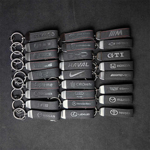Wholesale Car Accessories Luxury Brand Car Logo Swedish Key Lanyard Key Ring for M AMG Sline BMW Mercedes Benz Toyota 