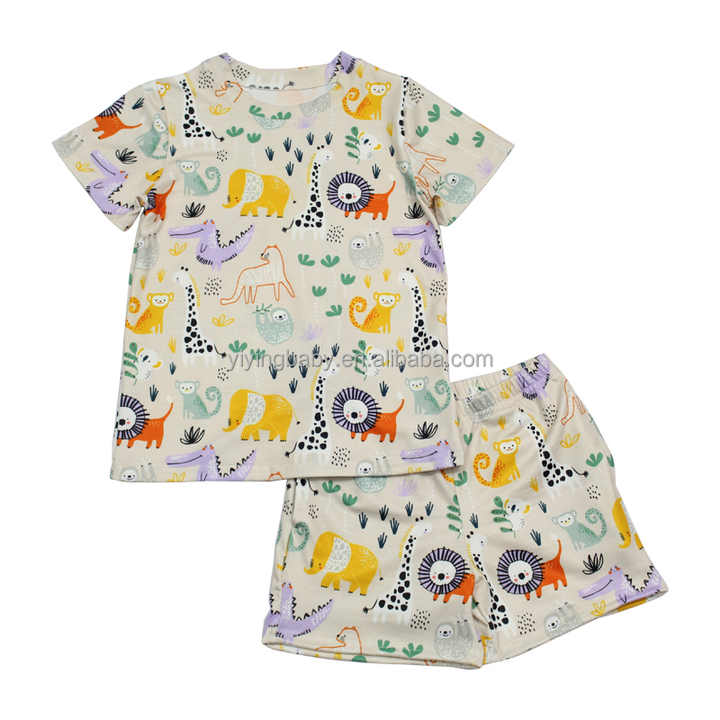 Boys' Shorts 2-Piece Short Sleeve Outfit 