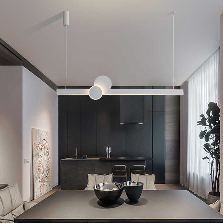 ثريا إضاءة LED طويلة الشريط مباشرة من المصنع . Factory Direct Long LED Strip Light Chandelier