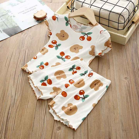 ملابس نوم للأطفال أزياء الأطفال-ملابس منزلية صيفية للأطفال Children's Sleepwear Children's Fashion - Children's Summer Homewear