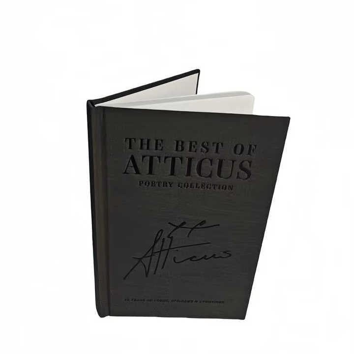 Factory bound linen notebook with custom printing