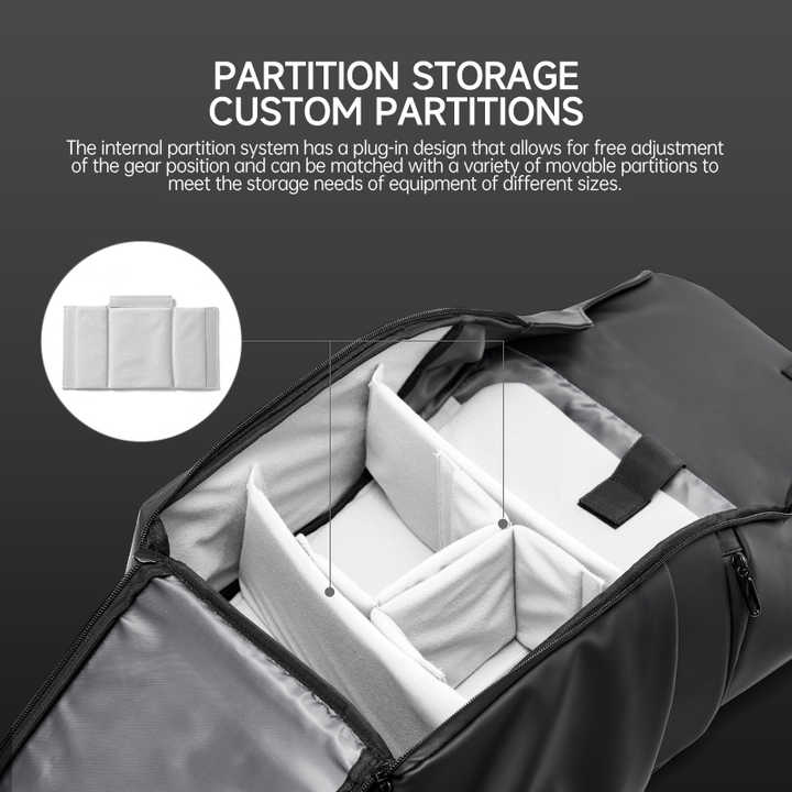 MOYYI DSLR Camera Backpack Large Capacity PVC 