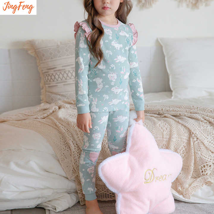 Girls' cotton sleepsuit 